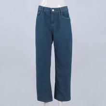 Load image into Gallery viewer, High Waist Draped Straight Jeans
