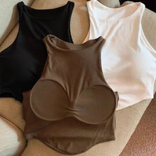 Load image into Gallery viewer, 2025 Summer Women Top with Cups Comfortable U Sports Bra For Running Yoga Gym Tank Top Women's Crop Tops

