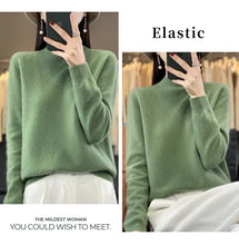 Load image into Gallery viewer, Merino Wool Mock Neck Pullover
