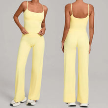 Load image into Gallery viewer, 2PCS Yoga Set Women Yoga Pant Workout Tracksuit Sportswear Gym High Waist Straight Leg Bottoms Fitness Bta Sports Suit XP01
