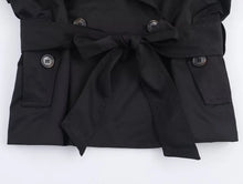 Load image into Gallery viewer, Women's Jackets Autumn 2026 New Fashion Short Trench Coats Chic Lapel Loose Elegant Women long-sleeved Warm Autumn Street Jacket
