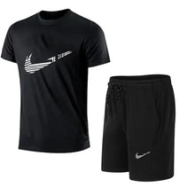 Load image into Gallery viewer, 2025 Summer Fashion Men's Tracksuit T-shirt Shorts Set Leisure Short Sleeve Set Jogging Gym Suit Brand Clothing

