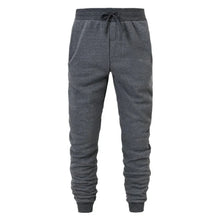 Load image into Gallery viewer, Men's Athletic Trainning Joggers Casual Loose Fit Sweatpants Spring Fall Fleece Lined Pants Elastic Waist Drawstring Trousers
