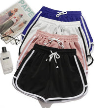 Load image into Gallery viewer, Women Yoga Shorts Summer Outer Wear Mid-Waist Casual Loose Straight Pants Lady Stylish Thin Breathable Wide Leg Gym Short Pants
