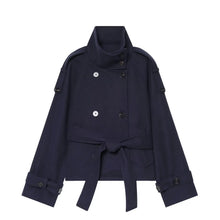 Load image into Gallery viewer, New Women's Jackets &amp; Coats Autumn 2026 Fashion Loose Belt Elegant Turtleneck Warm Winter Jackets Women's Chic Youth Street Coat

