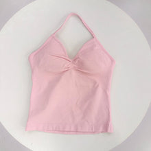 Load image into Gallery viewer, Women's Sexy Sports Bra - Open Back Design, Breathable Stretchy Fabric for Yoga - Elegant Solid Color All-Season Activewear
