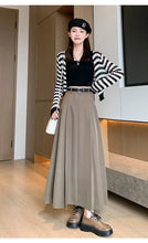 Load image into Gallery viewer, Elegant Skirts for Women Korean Style Long Skirt Female Black Pleated Midi Skirt Women's Clothing Office Lady Skirts Outfits New
