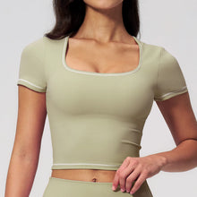 Load image into Gallery viewer, Yoga Shirts Women Sports T-Shirts Fitness Yoga Short Sleeve Gym Workout Top Running Active Shirts Female Push Up Sports T-shirts
