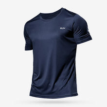 Load image into Gallery viewer, Men's Running T-Shirt Quick Dry Gym Sport Shirt Tops Short Sleeve Training Exercise Workout Shirts Summer Tops Tee Men Rashguard

