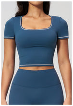 Load image into Gallery viewer, Yoga Shirts Women Sports T-Shirts Fitness Yoga Short Sleeve Gym Workout Top Running Active Shirts Female Push Up Sports T-shirts
