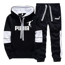Load image into Gallery viewer, Printed Casual Tracksuit Hoodie Set
