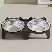 Load image into Gallery viewer, 1PC Stainless Steel Cat Food &amp; Water Bowl with Anti-Tip Design Large Capacity Easy-Eat Design for Pet Dog Cat  Feeding Food Bowl
