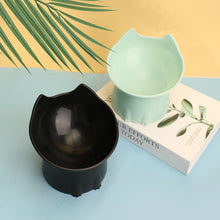 Load image into Gallery viewer, 1pc WhiskerWare Elevated Cat Bowl, Anti-Tip Plastic Raised Pet Feeding Dish with Tilted Edge, Neck Protection Kitty Food
