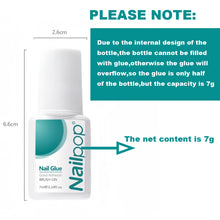 Load image into Gallery viewer, Nailpop Nail Glue 2/5PCS Strong Adhesive Fast Drying Long Lasting Transparent Acrylic Glue for Artificial Nails Nail Art Tools
