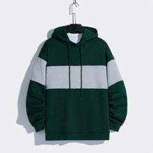 Load image into Gallery viewer, Men's patchwork color hoodie light fleece hoodie long sleeve hoodie sports hoodie
