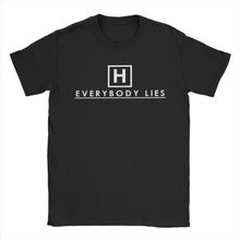 Load image into Gallery viewer, Men T-Shirts Dr Gregory House MD Vintage 100% Cotton Tees Short Sleeve Everybody Lies  T Shirts O Neck Clothes Adult

