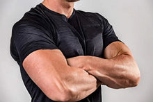Load image into Gallery viewer, Summer Gym T-shirts Men's Solid Fitness Clothing O-neck Short Sleeve Tops Breathable Slim Bodybuilding Workout Muscle Tees Male
