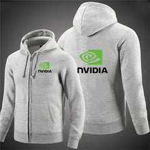 Load image into Gallery viewer, Zippered Printed Slim Hoodie
