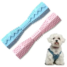 Load image into Gallery viewer, Dog Teething Toy Chew Stick Bite Resistant Fun Leak Proof Food Toy Pet Teether Cleaner Stick
