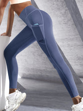 Load image into Gallery viewer, New High Waist Women's Leggings Stretch Yoga Pants Tights With Pockets Push Up Fitness Running Sportswear Solid Color Pants
