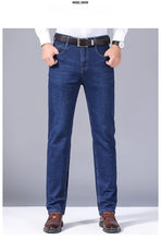 Load image into Gallery viewer, Classic Straight Stretch Denim Jeans
