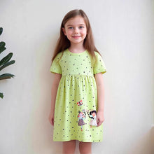 Load image into Gallery viewer, Embroidered Floral Summer Girls Dress
