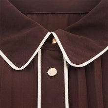 Load image into Gallery viewer, Elegant Pleated Belted Midi Dress
