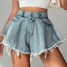 Load image into Gallery viewer, Women Denim Shorts Jeans Summer Beach Clothing Feminino Wide Leg Loose Short Femme Pantalones Cortos Ropa Mujer Fashion Clothes
