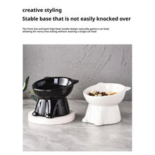 Load image into Gallery viewer, Cat Bowl Pet Accessories Ceramic Diagonal High Feet Cute Protection Cervical Spine Dog Bowl Drink Water Bowl Pet Supplies

