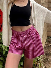 Load image into Gallery viewer, Elastic Waist Solid Summer Shorts

