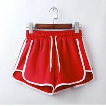 Load image into Gallery viewer, Women yoga Shorts Summer outer wear mid-waist casual loose straight pants lady stylish thin breathable wide leg gym short pants
