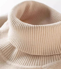 Load image into Gallery viewer, Men’s Thermal Fleece High-Neck Knitted Sweater

