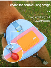 Load image into Gallery viewer, Waterproof Pet Backpack For Dogs Puppy Bag With Harness Collar Outdoor Travel Dog Snacks Backpack French Bulldog Dog Accessories
