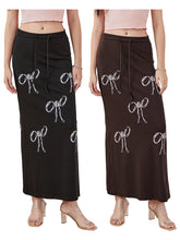 Load image into Gallery viewer, High-Waist Drawstring Ankle-Length Skirt

