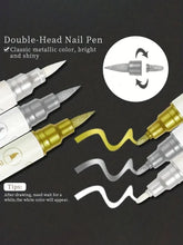 Load image into Gallery viewer, Nail Art Markers Customised Specialised Needle Tube Nail Art Pens Hand-Drawn Outline Pen Acrylic Paint Pen Set Acrylic Paintbrus
