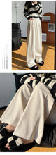 Load image into Gallery viewer, Women's Pants Autumn Winter Corduroy High Waist Wide Leg Pants for Women Casual Trousers Female Straight Pants Women Clothes New

