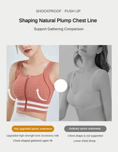 Load image into Gallery viewer, Sports Bras Zip Front For Women With Full Coverage Removable Padded Shockproof Yoga Underwear Workout Bra Running Fitness Vest
