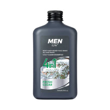 Load image into Gallery viewer, Men 4-in-1 Body, Hair, Beard and Face Wash - Hydrates Skin, Beard and Hair All Day, Strengthen Hair and Beard, Gift for He..

