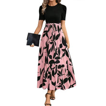 Load image into Gallery viewer, Elegant Lace-Up Ruffle Hem Dress
