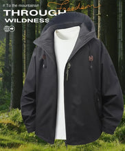 Load image into Gallery viewer, Modern Hooded Zipper Trench Coat
