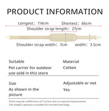 Load image into Gallery viewer, Pet Bag Accessories Anticlinal Belt Pet Bag Articles for Going Out
