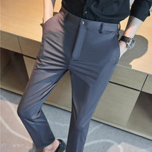 Load image into Gallery viewer, 29-42 Men's Summer Pants Thin Straight Stretch Casual Pants with No Trace No Ironing Fabric Silky and Cool Feeling
