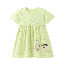 Load image into Gallery viewer, Embroidered Floral Summer Girls Dress
