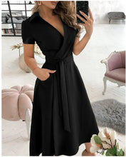 Load image into Gallery viewer, Elegant Sleeveless Belted Midi Dress
