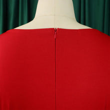 Load image into Gallery viewer, Elegant O-Neck Sheath Midi Dress
