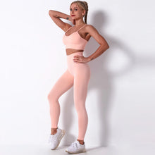 Load image into Gallery viewer, Female Yoga Set Ensemble Seamless Sexy Sport Suit Women Sportswear Leggings Fitness Workout Gym Wear Running Clothing Tracksuit
