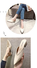 Load image into Gallery viewer, Women High Heels Slippers  Baotou Women Shoes Sexy Pointed Toe Chunky Heels Mules Outdoor Walking Slides Chaussure Femme 2024

