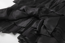 Load image into Gallery viewer, Velvet Ruffle V-Neck Evening Dress
