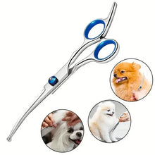 Load image into Gallery viewer, 4pcs Pet Safe Scissors - Ambidextrous Stainless Steel Dog Grooming Shears with Safe, Round Head for Precision Trimming
