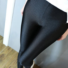Load image into Gallery viewer, Women Shiny Black Legging Autumn Ladies Push Up Slim Leggings High Waist Stretchy Soft Large Size Women Leggings
